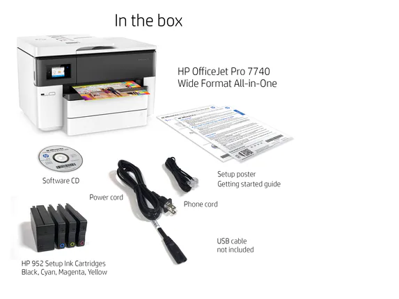 HP OfficeJet Pro 7740 Wide Format All-in-One Printer - Image 7