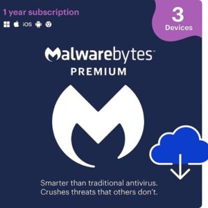 Malwarebytes - Premium (3-Devices) (1 year)